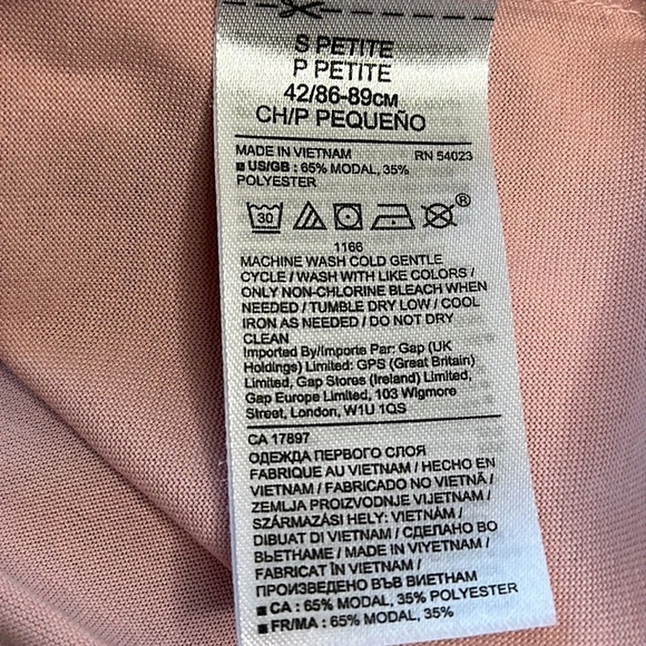 Banana Republic | Pink Cowl Neck Blouse with Capped Sleeves - Picture 7 of 7